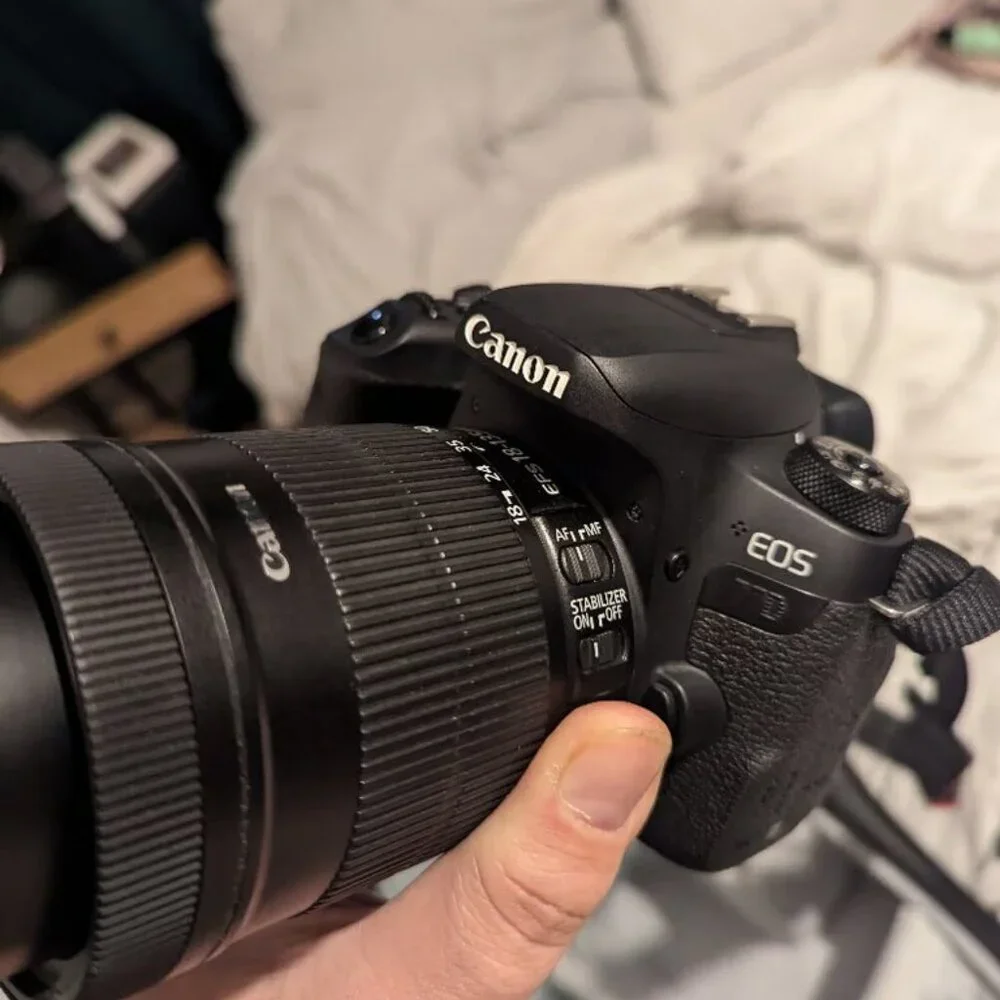 Canon 77D + 18-135mm lens